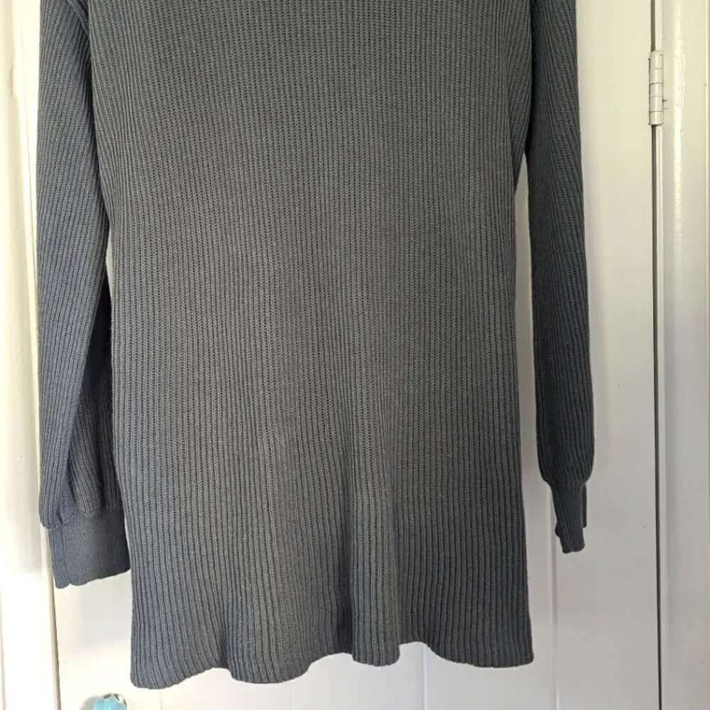 FP Beach Linen Ribbed Polo Dress Rebel Punk Coastal Cowgirl Lagenlook Preppy XS - Picture 10 of 12